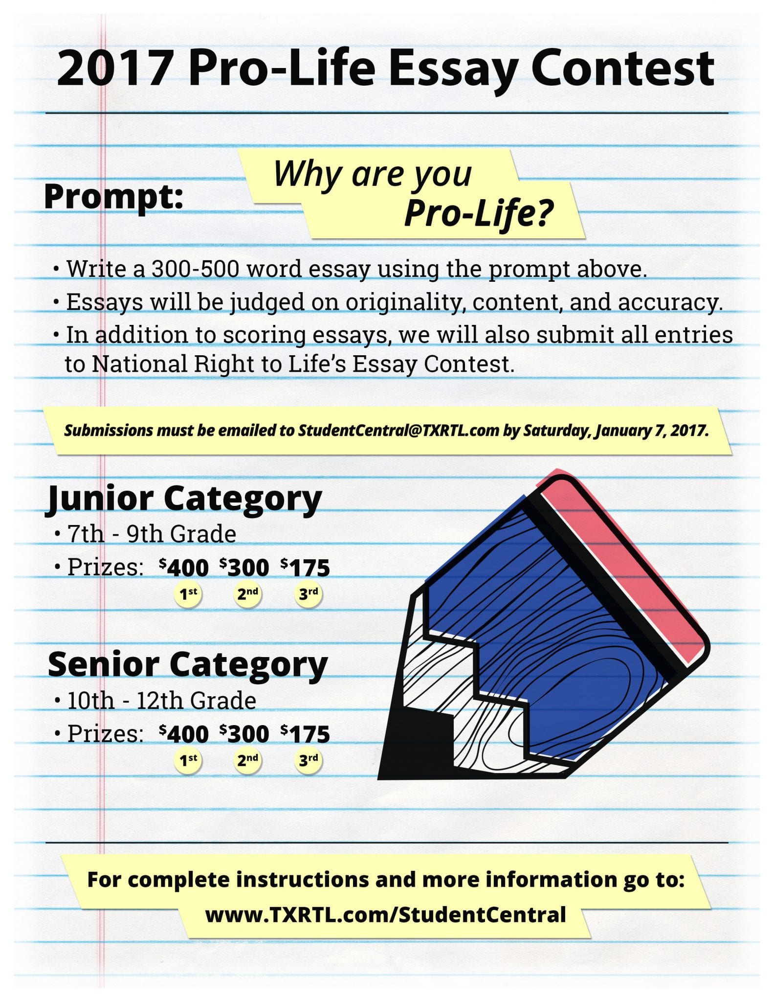 sd right to life essay contest