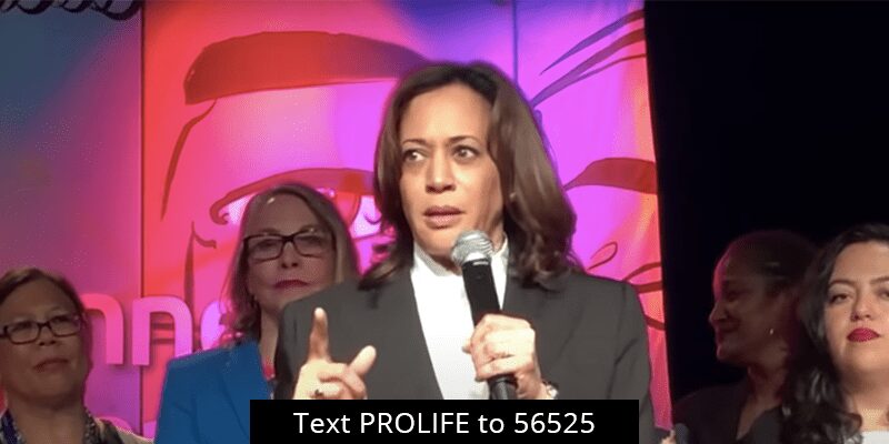 Pro-Lifer sues Kamala Harris for violating First Amendment rights