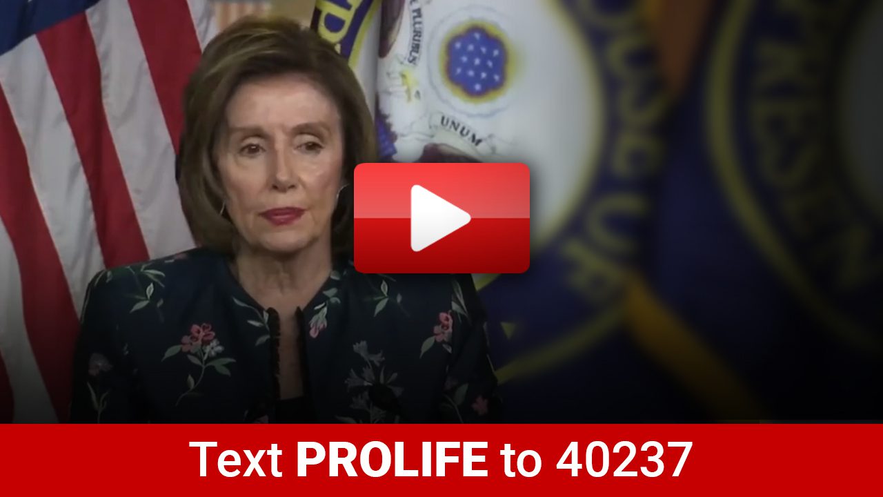 WATCH: Nancy Pelosi Exploits Catholic Faith to Fund Abortion