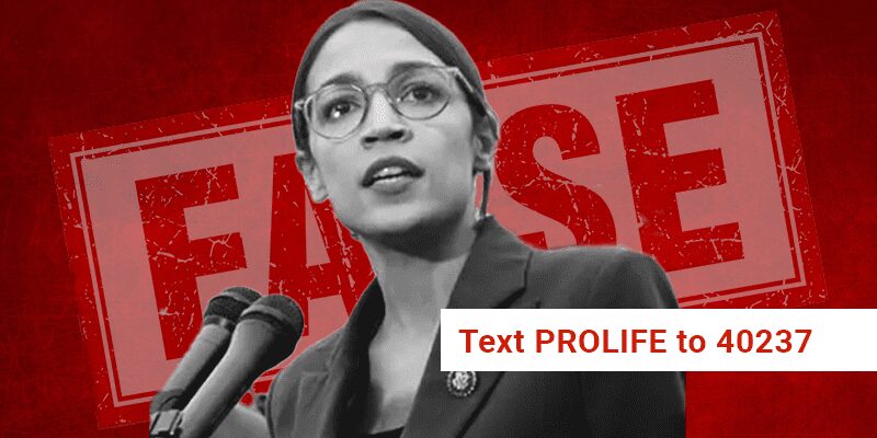 CAUGHT IN A LIE: AOC Spreads Misinformation on Texas Pro-Life Laws