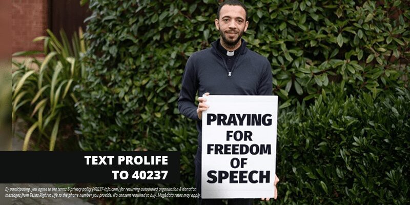 Catholic Priest Praying for Free Speech Arrested Outside Abortion Clinic